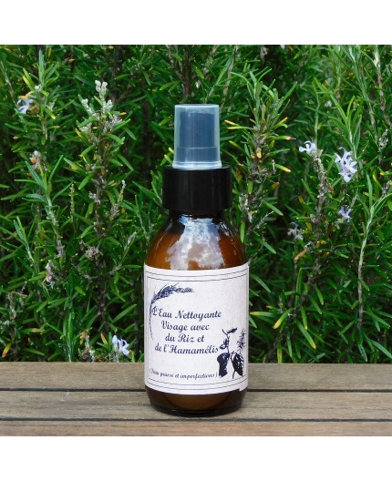 Eau nettoyante visage riz et hamamélis Eau nettoyante visage riz et hamamélis